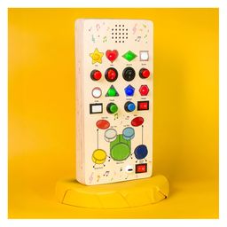 clapstore toys Clapstore Beatmaker Montessori Busyboard Interactive Sound and Light Sensory Toy for Toddlers Ages 1-6, Promotes Musical Learning, Enhances Hand-Eye Coordination and Develops Fine Motor Skills image 2