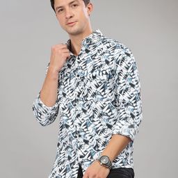 7TH LEGION Men Smart Floral Casual Shirt-image-78