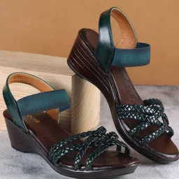 Mochi Embellished Leather Stiletto Peep Toes-36
