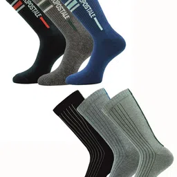 Aeropostale Men Pack Of 6 Patterned Full-Length Socks-image-74