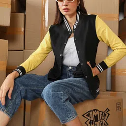 Campus Sutra Women Colourblocked Sweatshirt-picture-3