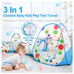FunBlast 3 in 1 Colorful Rainbow Tunnel Ball Pool for Kids (Ball Not Included)- Multicolour image 4