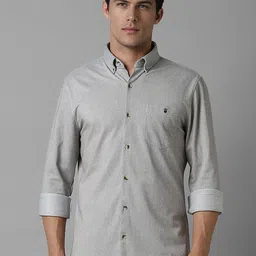 Louis Philippe Sport Men Smart Button-Down Collar Micro Ditsy Printed Cotton Casual Shirt-image-35