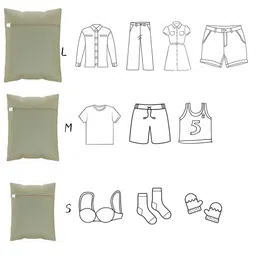 Kuber Industries Beige 15 Pieces Reusable Rectangular Durable Laundry Bags With Zipper image 2