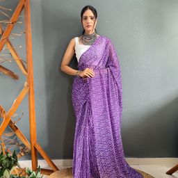 Moda Rapido Bandhani Pure Georgette Ready to Wear Bandhani Saree-picture-25