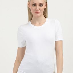 Calvin Klein Jeans Women Drop-Shoulder Sleeves Pockets Slim Fit T-shirt-image-36