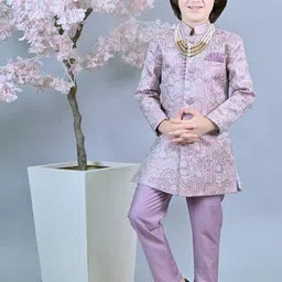 ahhaaaa Self-Design Sherwani Set-22