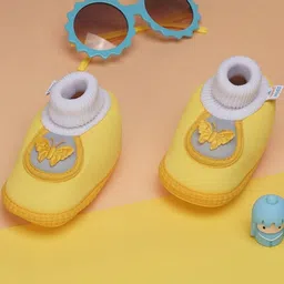 NESKA MODA 6 To 12 Months Baby Girls & Baby Boys Soft Cotton Cute Butterfly Booties-image-64