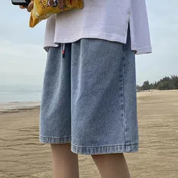 StyleCast Men Loose Fit Denim Shorts-picture-39