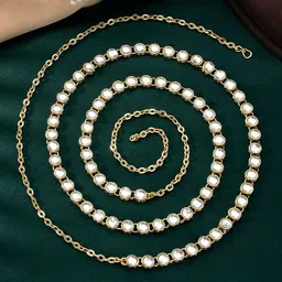Peora Kundan Studded Waist Chain Saree Accessories-image-36