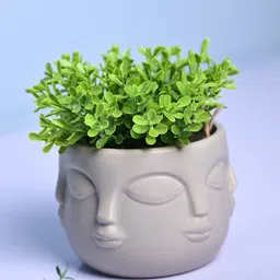 MARKET99 Grey Cylindrical Shaped Ceramic Vase-41