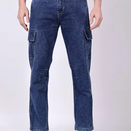 ZAYSH Men Regular Fit Mid-Rise Mildly Distressed Heavy Fade Non Stretchable Jeans-image-99