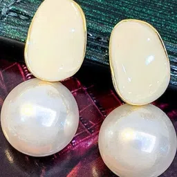 AKISON JEWELS Pearls Drop Earrings-image-93