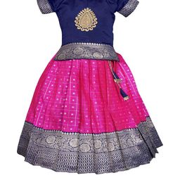 PW PLATYPUS WORLD Girls Cotton Blouse & Lehenga-image-97