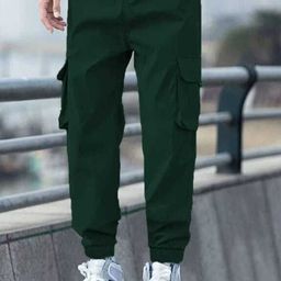 Erenchino Men Regular Fit Mid-Rise Cargos Trouser-image-85