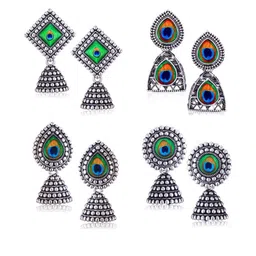 DIVASTRI Silver-Plated Alloy Earrings-image-65