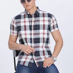 COLOR HUNT Men Comfort Checked Casual Shirt-image-77