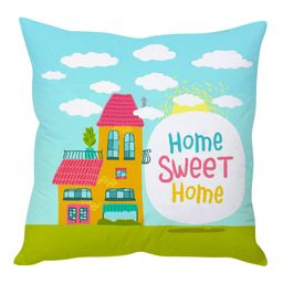 Stybuzz Home Sweet Home Cushion Cover - Blue And Green-image-17