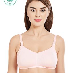 Inner Sense Organic Antimicrobial Soft Feeding Bra With Removable Pads - Pink-image-64