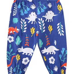 Kookie Kids Full Length Lounge Pant Dino Print - Blue-picture-41