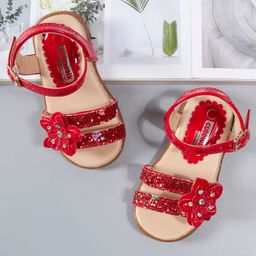 Cute Walk by Babyhug Sandals - Red-image-53