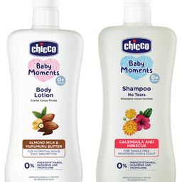Chicco Baby Moments Body Lotion - 500 ml & Chicco Baby Moments No Tears Shampoo - 500 ml-2