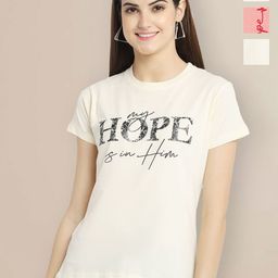 Metronaut Women Typography 3 Printed Applique T-shirt-image-61