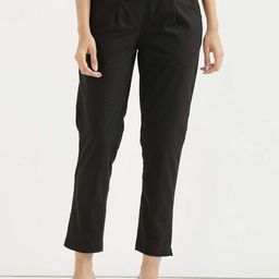 SVKETAIL Women Comfort Pleated Trousers-image-91