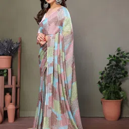 DIVASTRI Pure Georgette Block Print Saree image 2