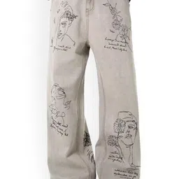 HERE&NOW Men Straight Fit Printed Jeans-picture-47
