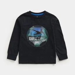 mothercare Boys Graphic Printed Round Neck Pure Cotton T-shirt-image-49