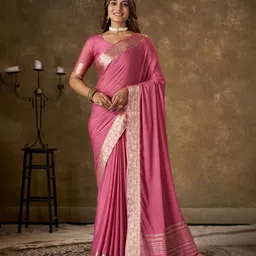 KAYOMMI Zari Tassel Detailed Banarasi Saree-image-63