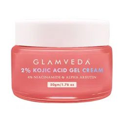 GLAMVEDA 2% Kojic Acid Gel Cream For Fades Dark Spots & Acne Scars- 50 g-52