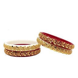 TANVI J Gold-plated Bangle (Pack of 4)-31