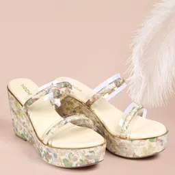 Mochi Women Wedge Open Toe Sandals-37