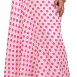 Exotic India Polka Dot Printed Wrap-Around Maxi-Skirt-image-45