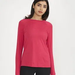 Hunnit Zen Round Neck Long Sleeve Active Wear Gym Top-picture-14
