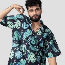 Mast & Harbour Men Relaxed Floral Printed Casual Shirt-image-37