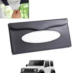 Universal Leatherite Rectangle Black Tissue Box For Car/office/Home-160 Vehicle Tissue Dispenser-image-94