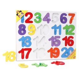 anindita toys Anindita Wooden 1 to 20 Numbers Big Size Puzzle Multicolor - 20 Pieces image 2