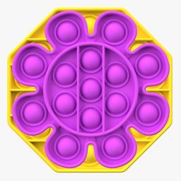 FunBlast Pop Bubble Stress Relieving Silicone Pop It Fidget Toy Pack of 2 (Colour May Vary) image 2