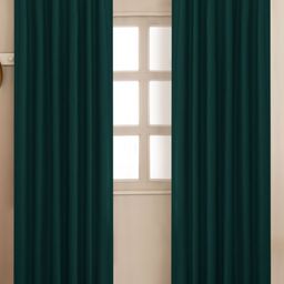 HOMEMONDE Green 2 Pieces Black Out Door Curtains-picture-30