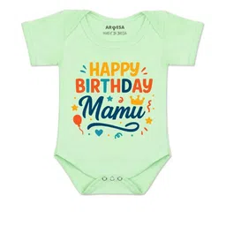 Arvesa Kids-Unisex Green Cotton Rompers-picture-26