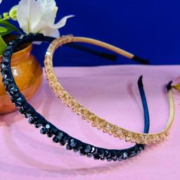 alamodey Women Set of 2 Embellished Hairband-image-25