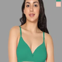 Eden Women Solid All Day Comfort Medium Coverage Cotton Bra Pack Of 2-50