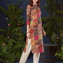 Anouk Women Floral Printed Kurta-picture-58