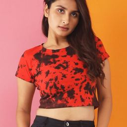 LAPPEN FASHION Women Tie and Dye Pockets T-shirt-image-30