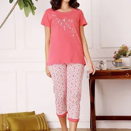 Bodycare Women Printed Pure Cotton Night suit-picture-40
