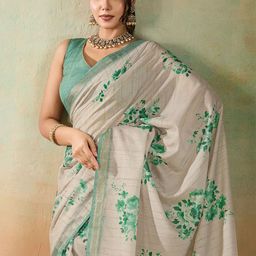 PBS PRINTS Floral Zari Silk Cotton Maheshwari Saree-image-59