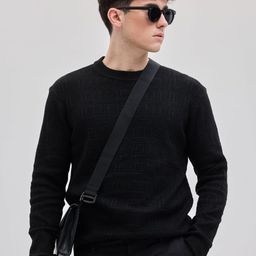 Snitch Men Cable Knit Pullover Sweaters-image-32